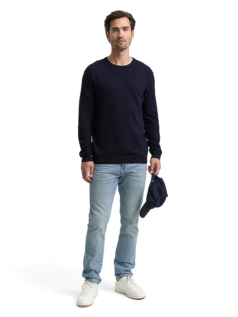 Tom Tailor 1038426 Men's Knit Sweater Vintage Indigo Blue Melange M 10